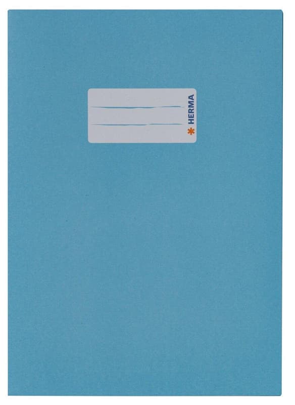 HERMA paper exercise book cover DIN A5 light blue