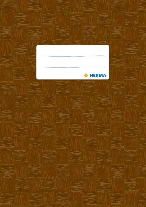 HERMA Heftschoner gedeckt braun DIN A5
