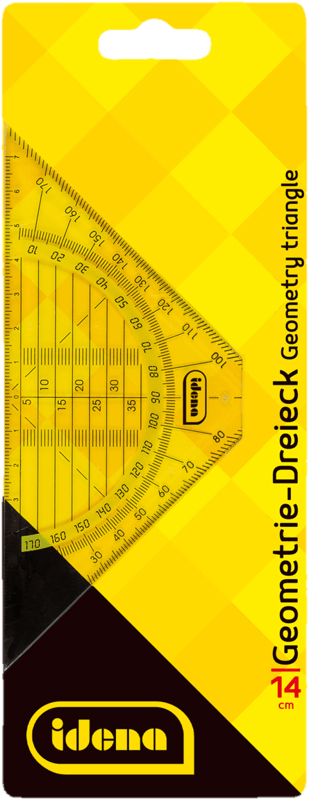 Idena Geodreieck ohne Griff 14cm