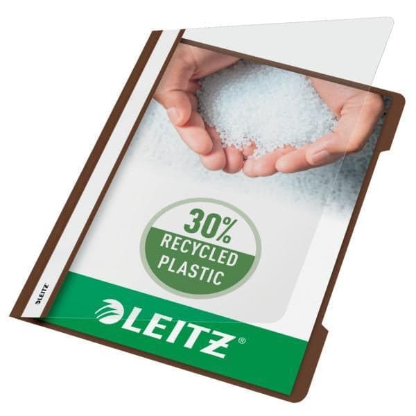 LEITZ Plastikhefter 4191 bis 25 Blatt braun DIN A4