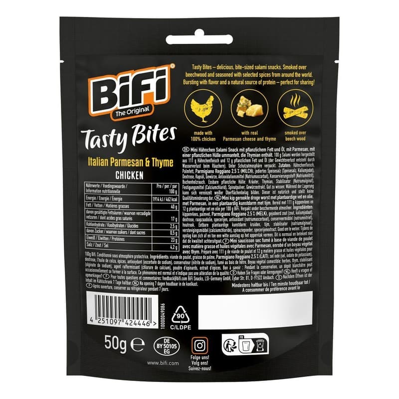 BiFi Tasty Bites Chicken Italian Parmesan & Thyme