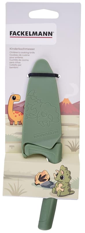 Children's chef's knife with blade guard Dino