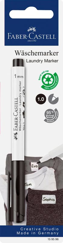 Faber-Castell Wäschemarker - 5 mm, schwarz