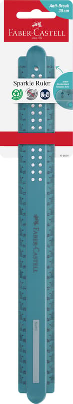 Faber-Castell Sparkle - Lineal - 30 cm - ocean