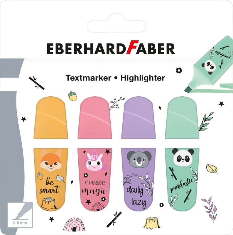 Eberhard Faber Textmarkeretui Mini Animal Pastell