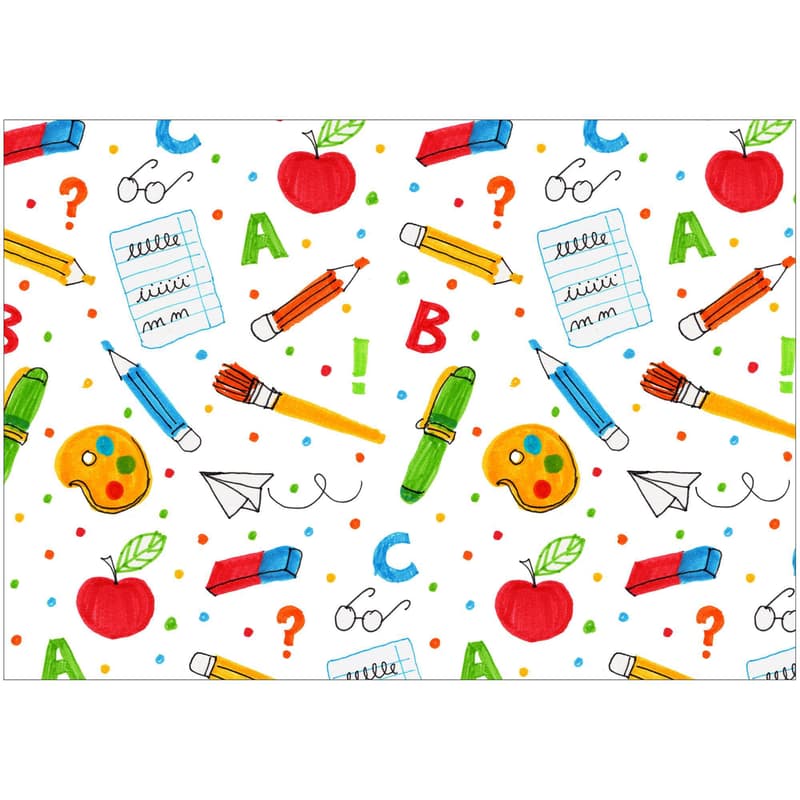 Geschenkpapier 2mx70cm "Schule"