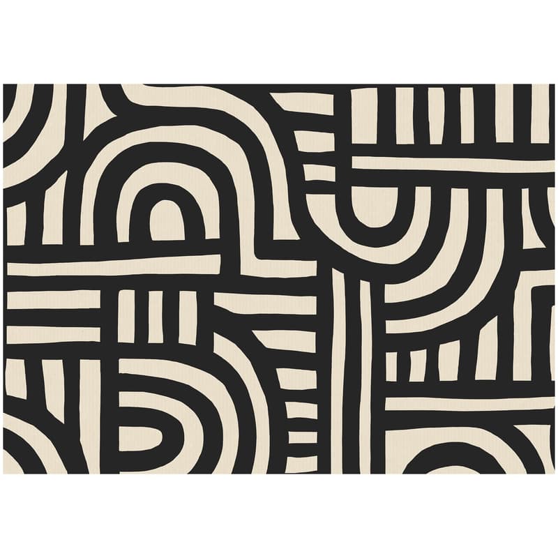 Geschenkpapier 2mx70cm "Labyrinth schwarz"