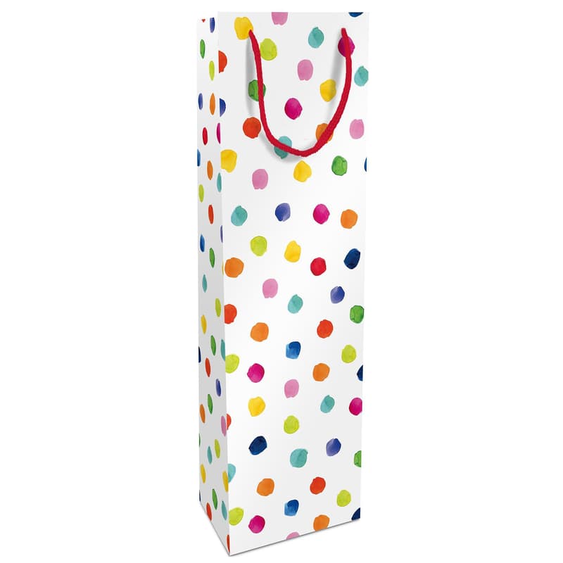 Flaschentasche 12x36x8cm "Happy Dots"