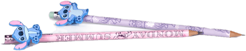 CoolPack pencil Disney Stitch Fashion with rubber pink/purple 2pcs