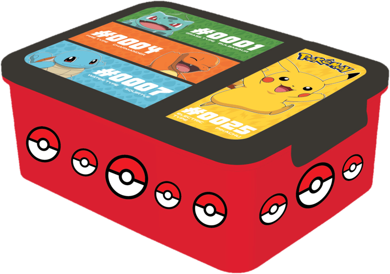 Brotdose Pokémon rot 1L 2-geteilt