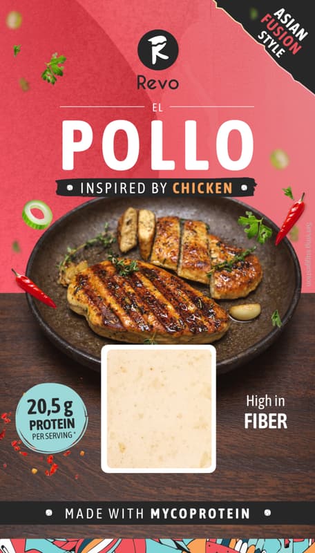 Revo Foods EL POLLO Asian Fusion, inspiriert von Hühnchen VEGAN