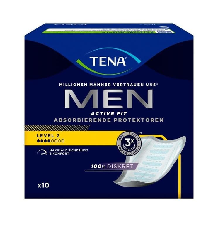 TENA MEN ACTIVE FIT LEVEL 2 10 EINLAGEN