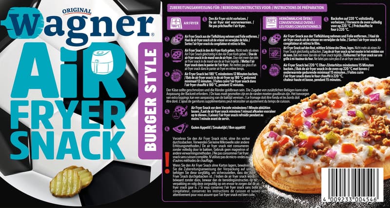 WAGNER AirFryer BurgerStyle 195g