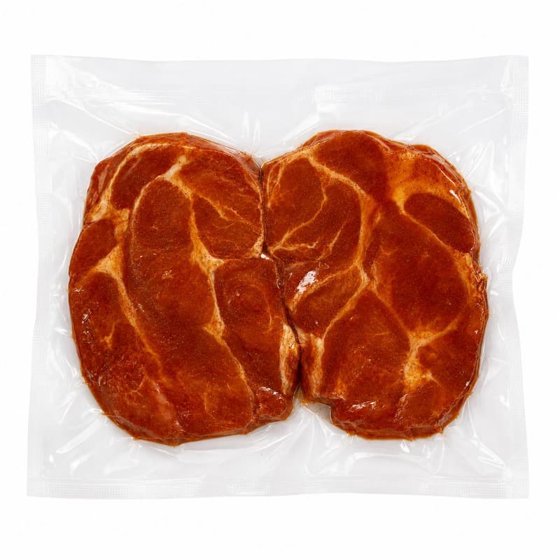 Schweinenackensteaks in Texas-BBQ-Marinade
