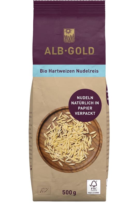 ALB-GOLD BIO Hartweizen Pasta Nudelreis