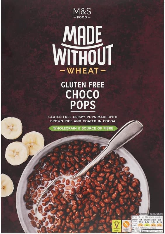 M&S Food Made Without Wheat Choco Pops 300g