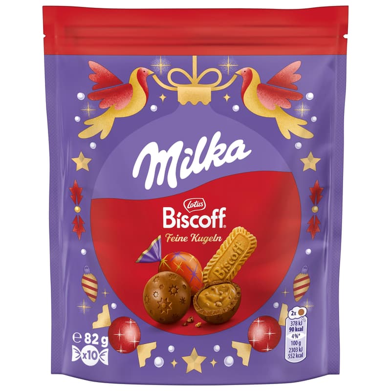 Milka Feine Kugeln Biscoff 82g