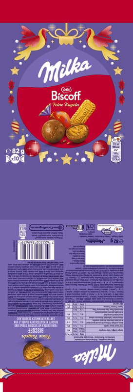 Milka Feine Kugeln Biscoff 82g