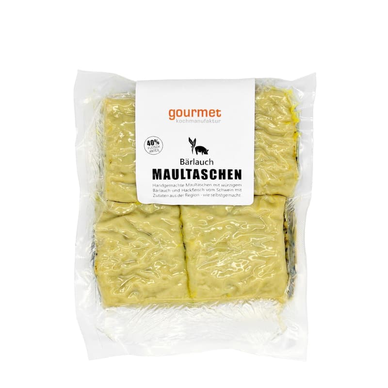Gourmet Kochmanufaktur Bärlauchmaultaschen 4 Stück