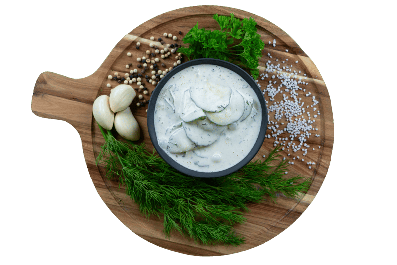 Kropp Gurkensalat in Joghurtcreme