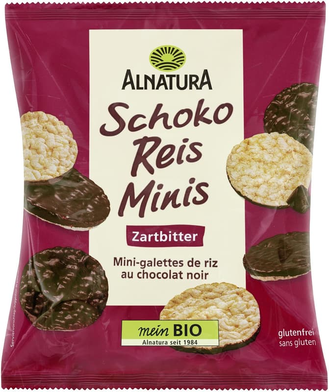 Alnatura Chocolate Rice Minis Dark Chocolate 60g