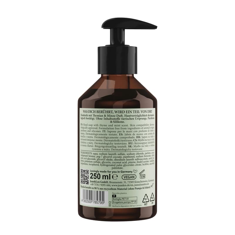 Jean&Len Hand Soap Thyme/Mint