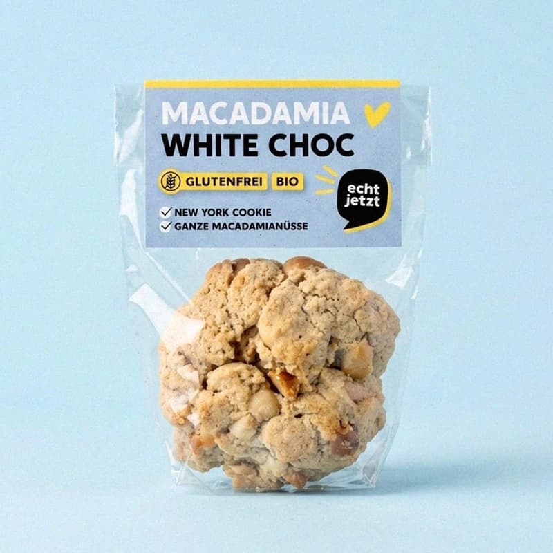 echt jetzt Macadamia White Chocolate Organic Cookie