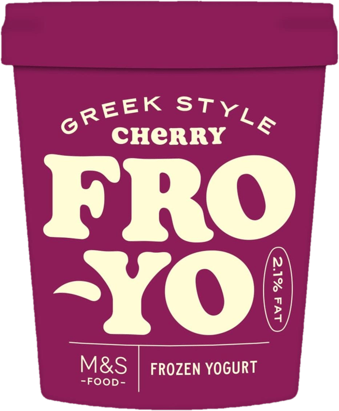 M&S Food GREEK STYLE CHERRY Frozen yogurt