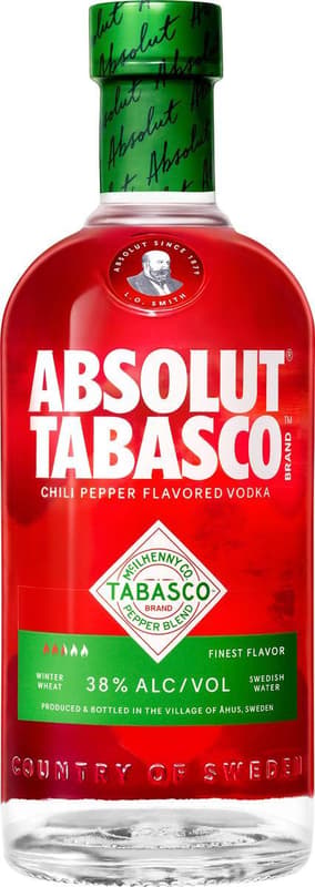Absolut Tabasco 0. 7 l 38% vol.