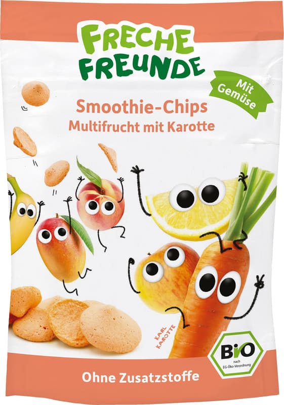 Freche Freunde Organic Smoothie Chips Multifruit with Carrot 16g