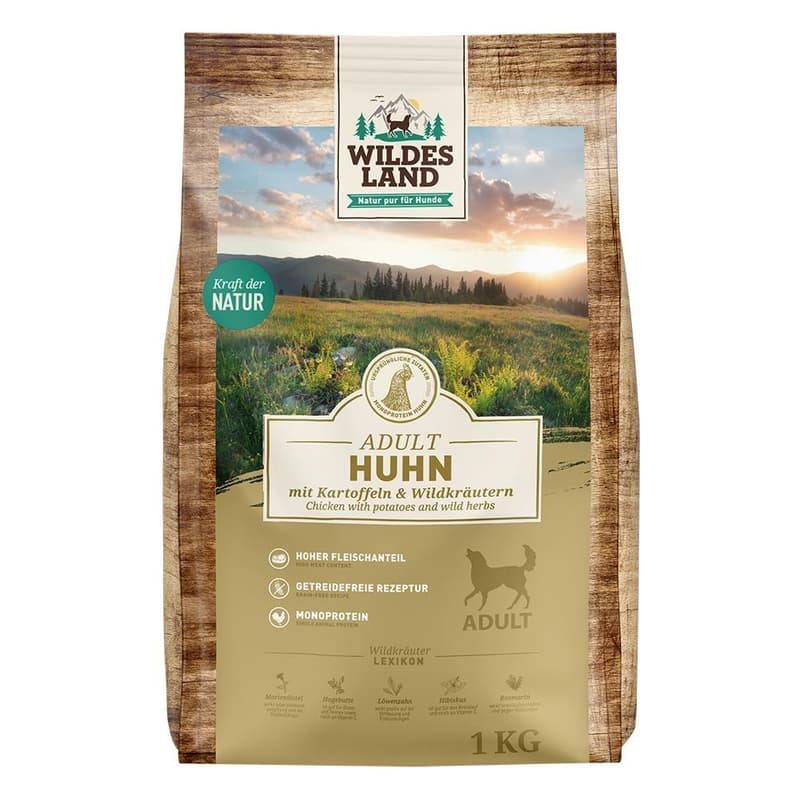 Wildes Land Adult Trockenfutter Huhn und Wildkräuter