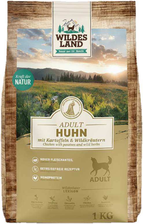 Wildes Land Adult Trockenfutter Huhn und Wildkräuter