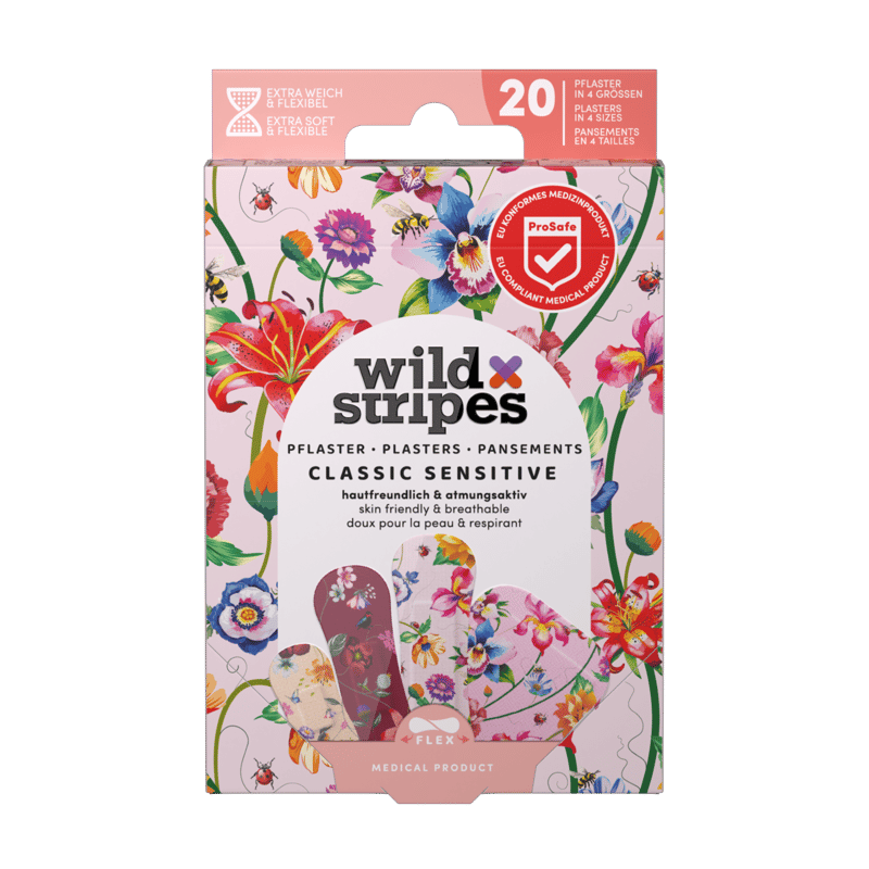Wild Stripes Classic Sensitive Vintage Flowers