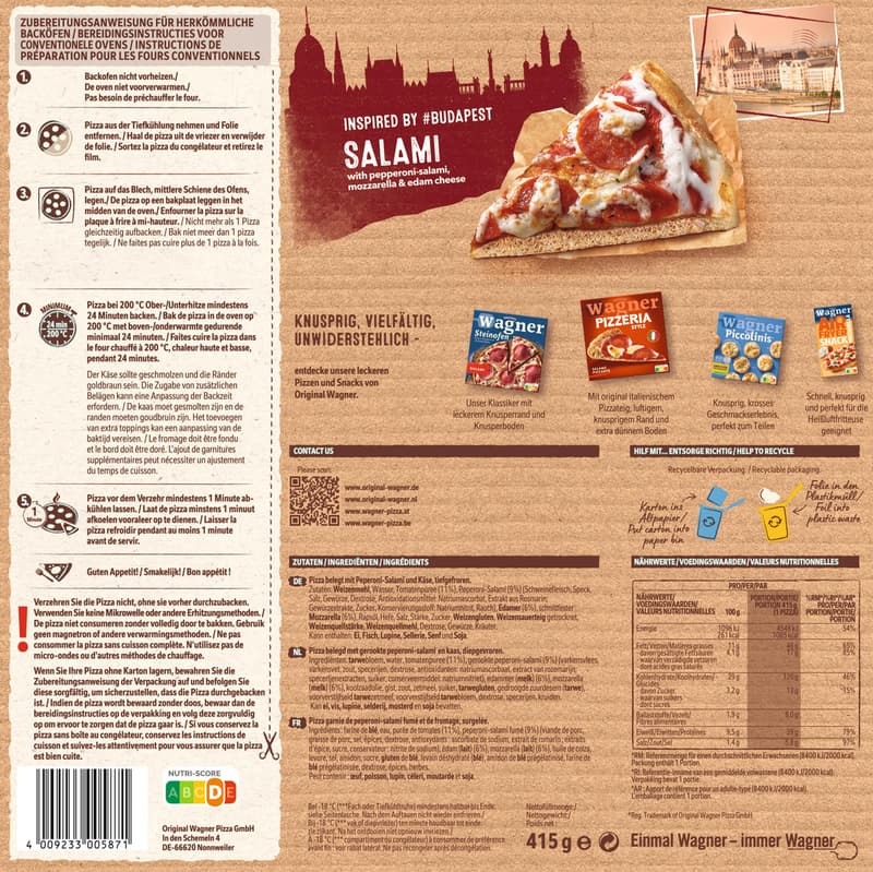 Wagner BIG CITY PIZZA Salami