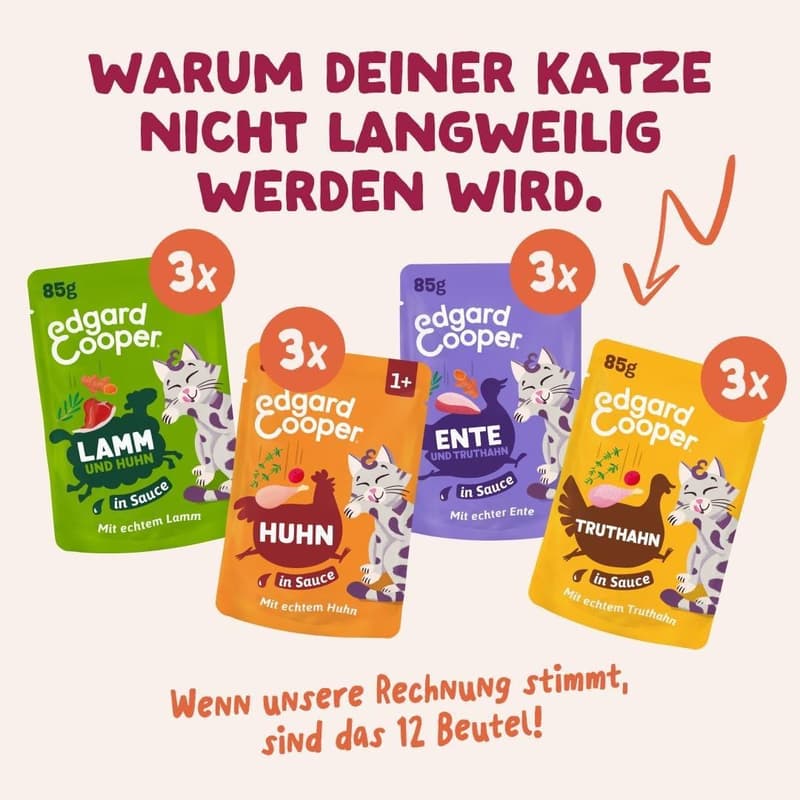 Edgard & Cooper Multipack Pouch Chunks Meat