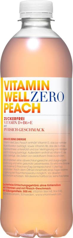 Vitamin Well Zero Peach (EINWEG)