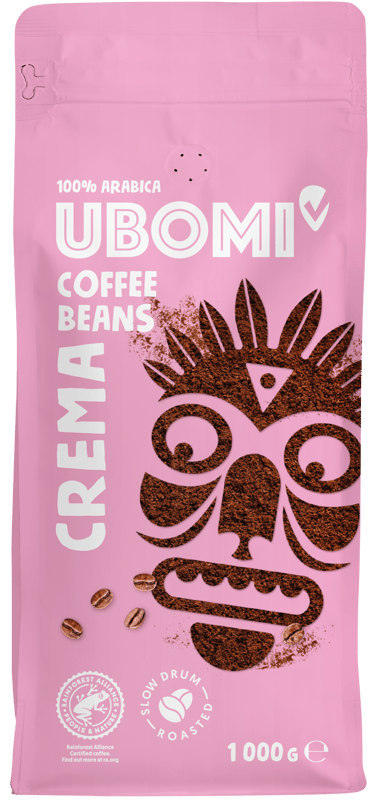 Ubomi Crema 100% Arabica ganze Bohne 1kg