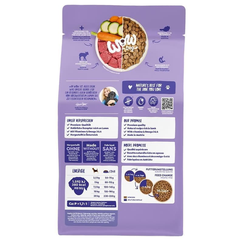 WOW DOG DRY Minis ADULT with Lamb