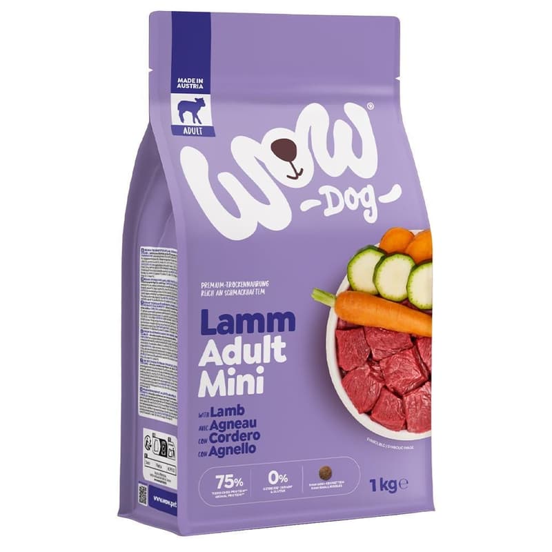WOW DOG DRY Minis ADULT with Lamb