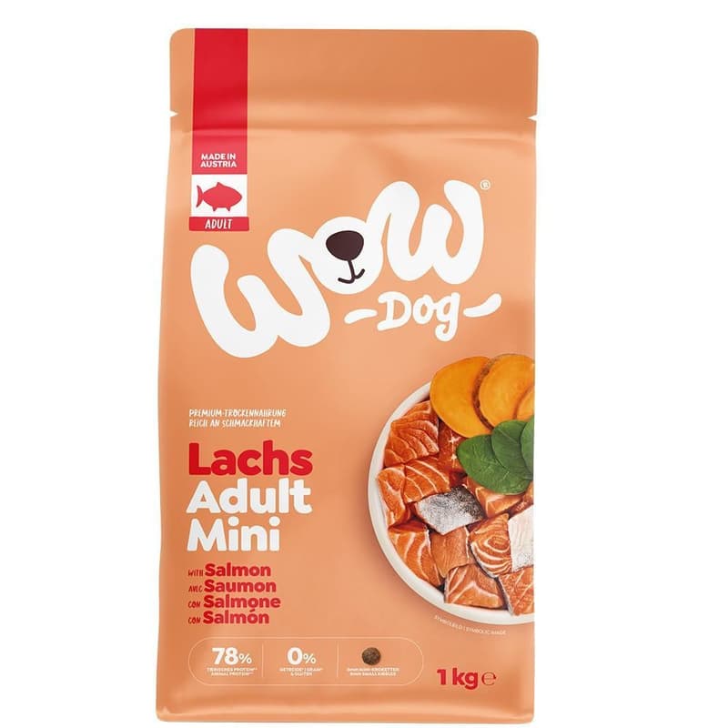WOW DOG DRY Minis ADULT with Salmon