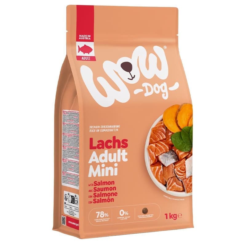 WOW DOG DRY Minis ADULT with Salmon