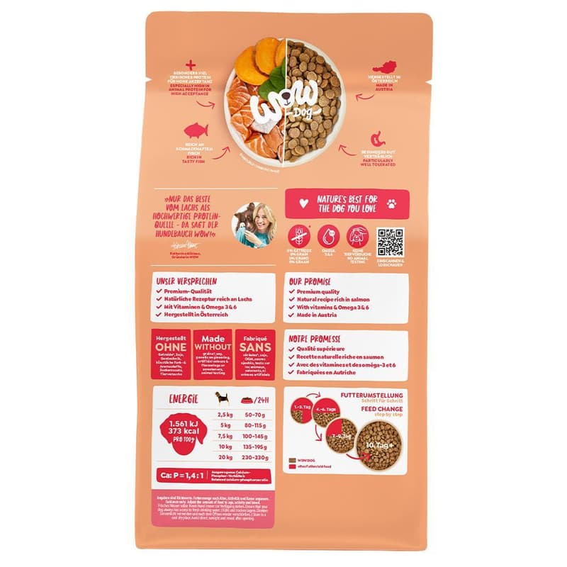 WOW DOG DRY Minis ADULT with Salmon