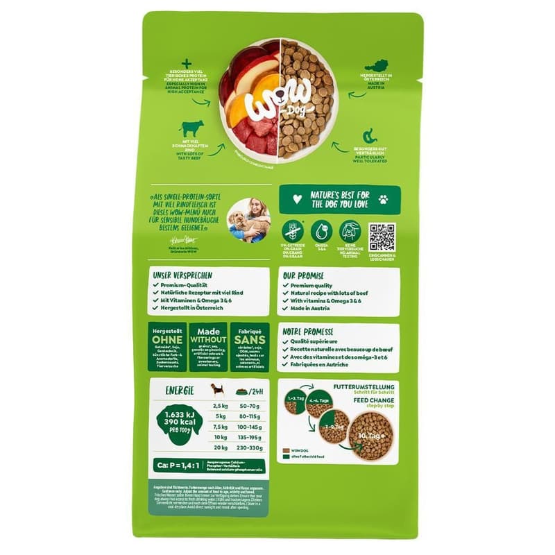 WOW DOG DRY Minis ADULT Beef