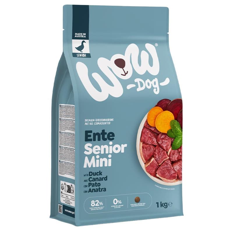 WOW DOG DRY Minis SENIOR Duck