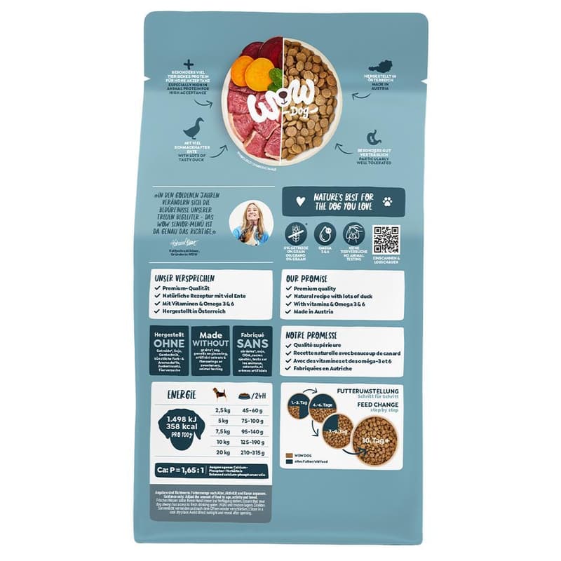 WOW DOG DRY Minis SENIOR Duck