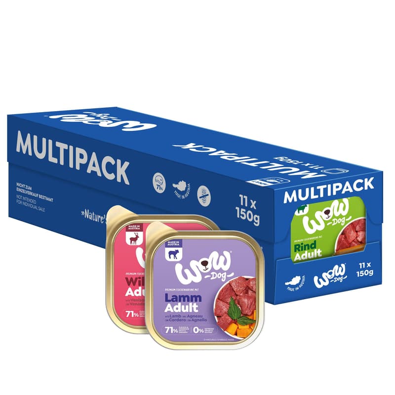WOW DOG ADULT Multipack 11x150g