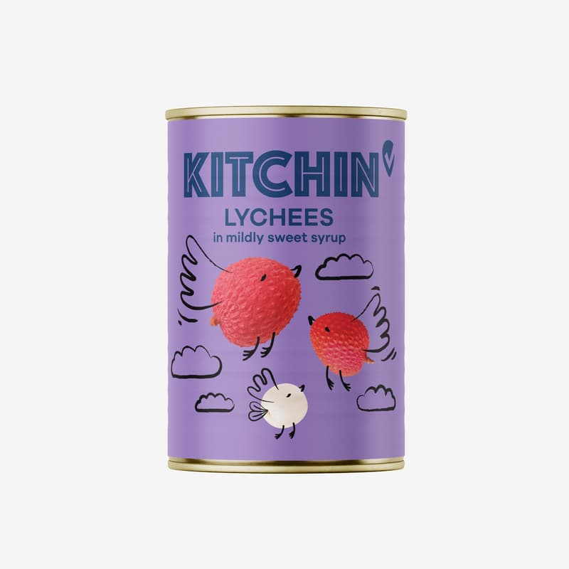 KITCHIN LYCHEES in mildly sweet syrup