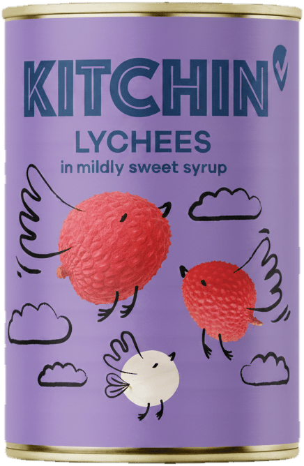 KITCHIN LYCHEES in mildly sweet syrup