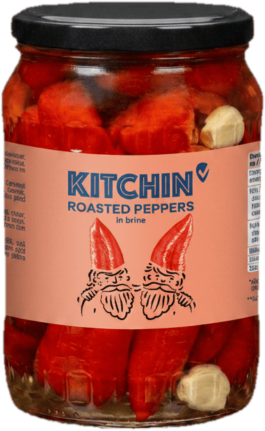 KITCHIN ROASTED PEPPERS in brine