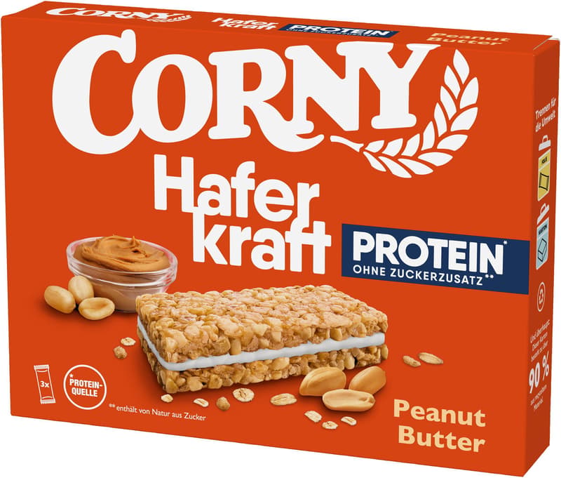 Corny Oat Power Protein Peanut Butter No Added Sugar
